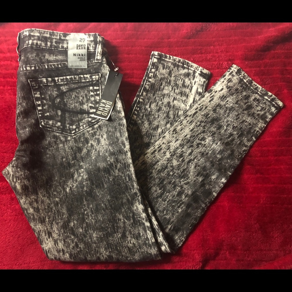David Kahn Nikki Skinny Jeans Black SZ27